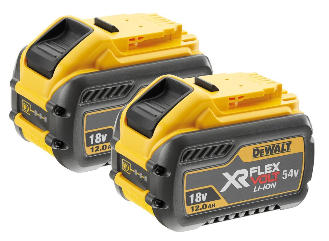 Sada akumulátorov FLEXVOLT 54V/18V XR 2x 12,0Ah/4.0Ah DEWALT DCB548Y2