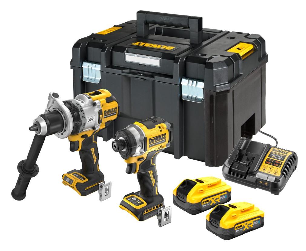 KOMBO SADA 18V PowerStack 2x5,0Ah (DCD1007+DCF860) Tstak II DEWALT DCK2200H2T