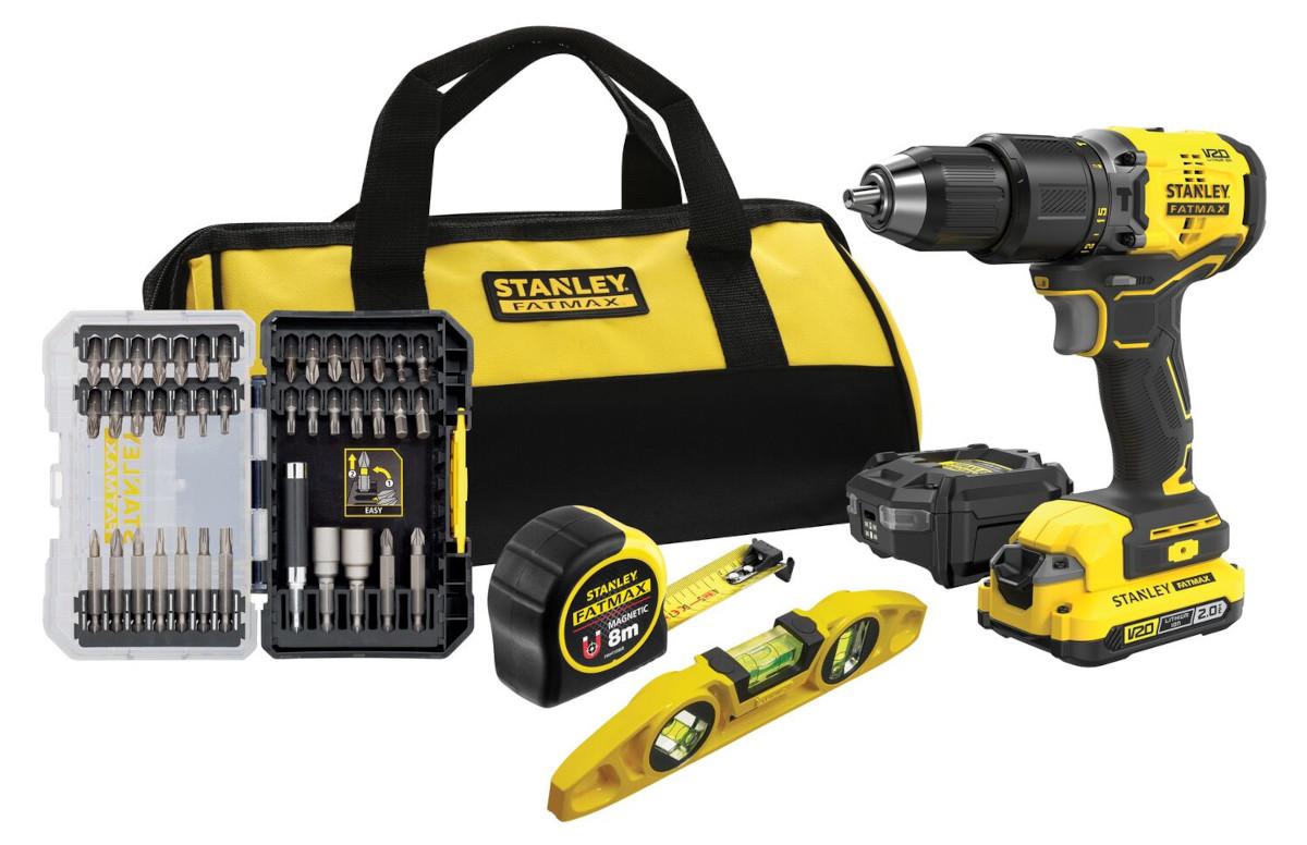 Kombo sada náradia 18V 20V 1x2,0Ah Taška (SFMCD715+SFMCB202+SFMCB10+STA88560+0-43-603+FMHT0-33868) FATMAX SFMCK101D1S