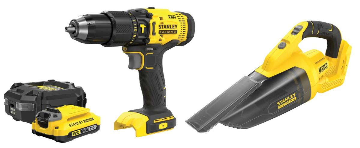Kombo sada náradia 18V V20 1x2,0Ah Taška (SFMCD711+SFMCVH001+SFMCB202+SFMCB10) FATMAX SFMCK219D1