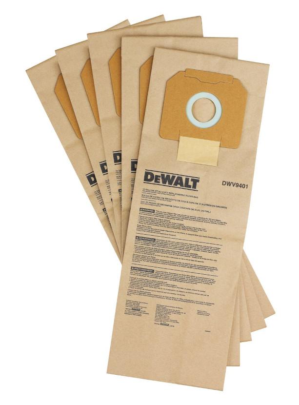 Vrecko papierové pre DWV900/901/902/905 (5ks) DEWALT DWV9401