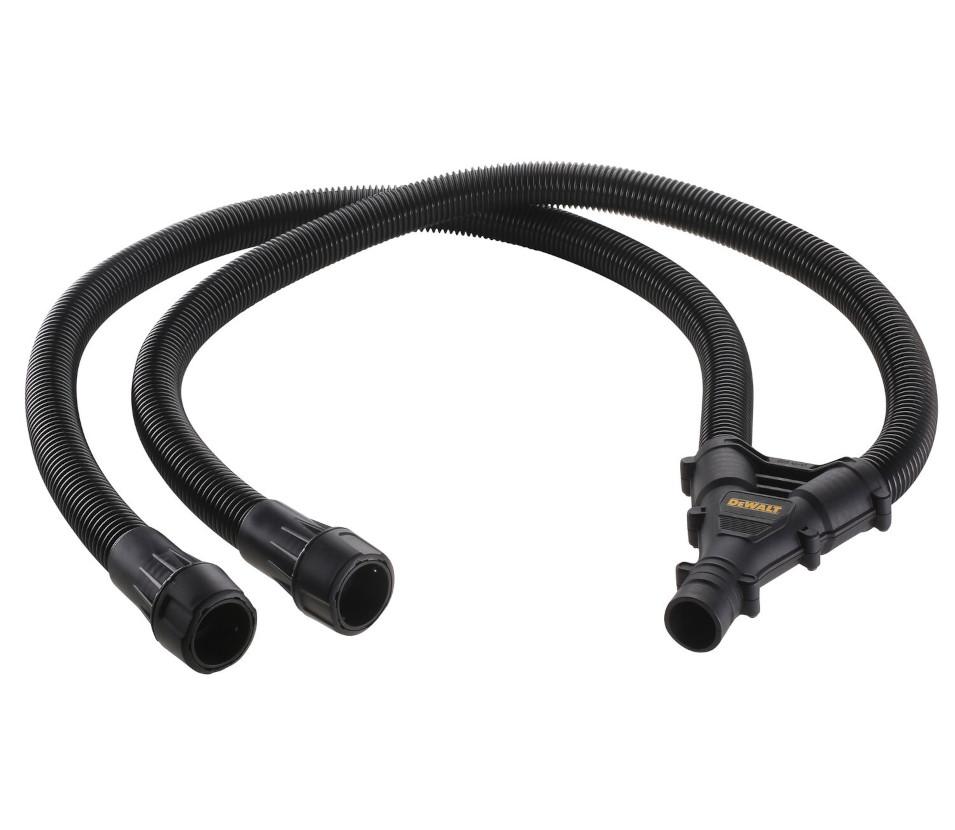 Adaptér rozdeľovací AirLock s 2 hadicami odsávania k stolným pílam DEWALT DWV9470